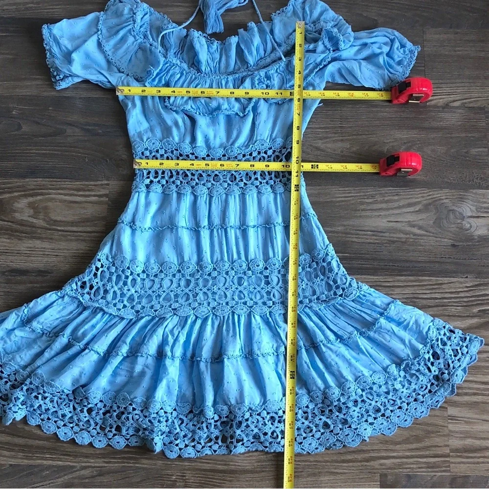 Free People Cruel Intentions Mini Dress Blue 4